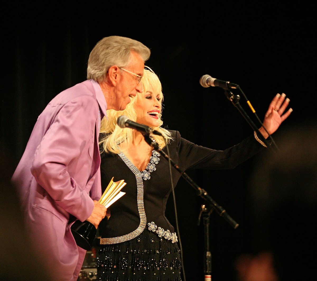 Porter Wagoner and Dolly Parton in 2007 