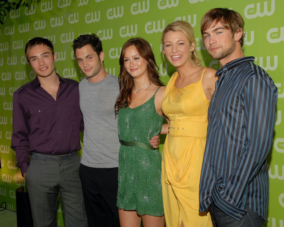 Ed Westwick, Penn Badgley, Leighton Meester, Blake Lively, and Chace Crawford at the CW TCA Party