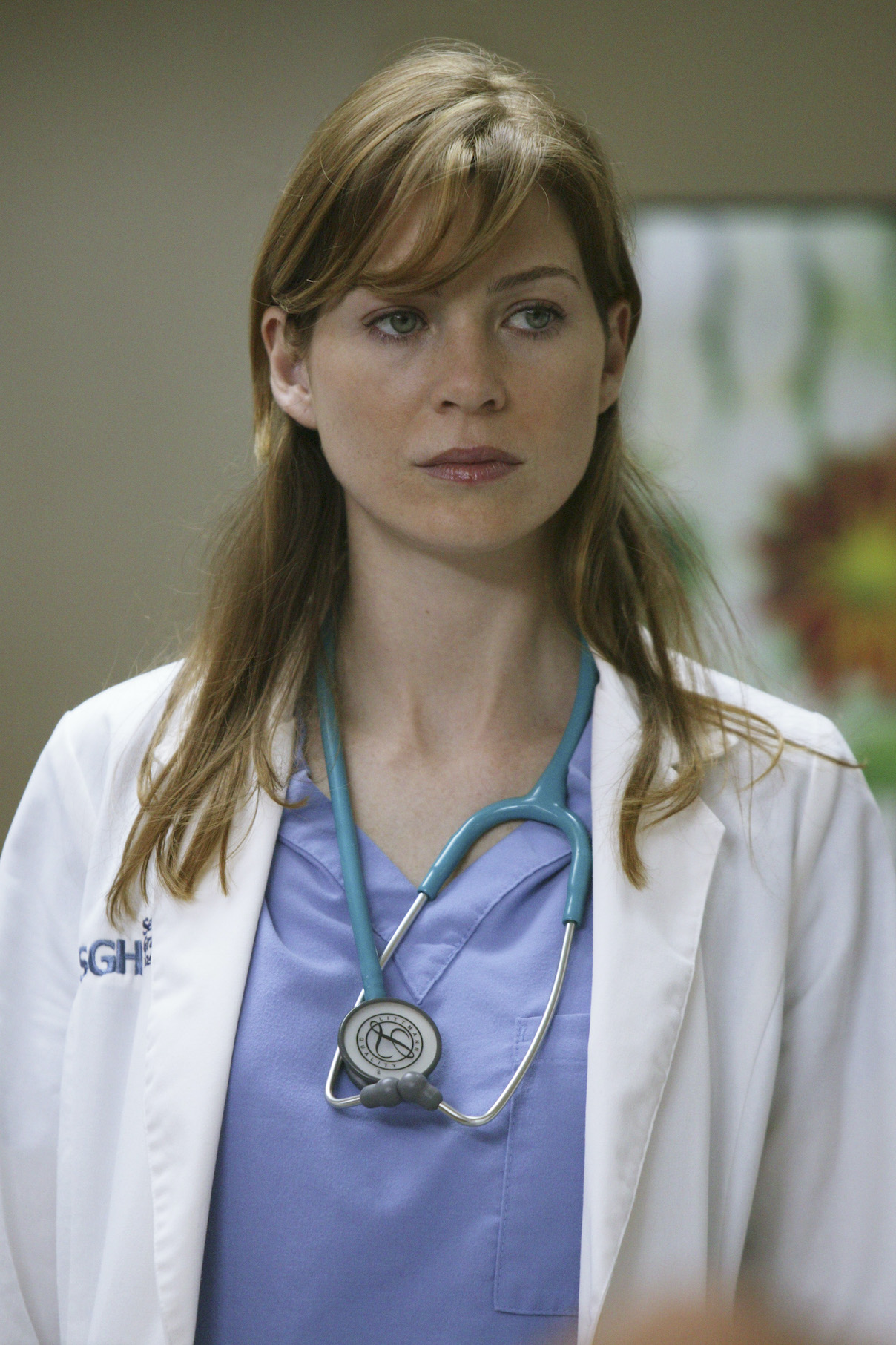 Ellen Pompeo as Meredith Grey in the pilot episode of 'Grey's Anatomy'