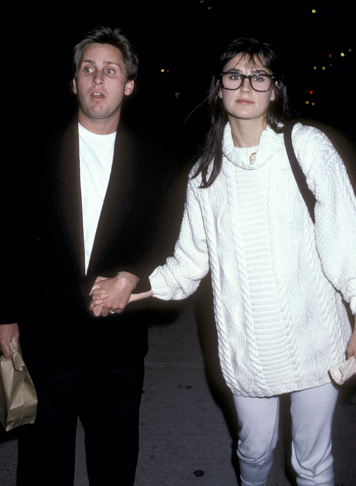 Emilio Estevez and Demi Moore in 1986