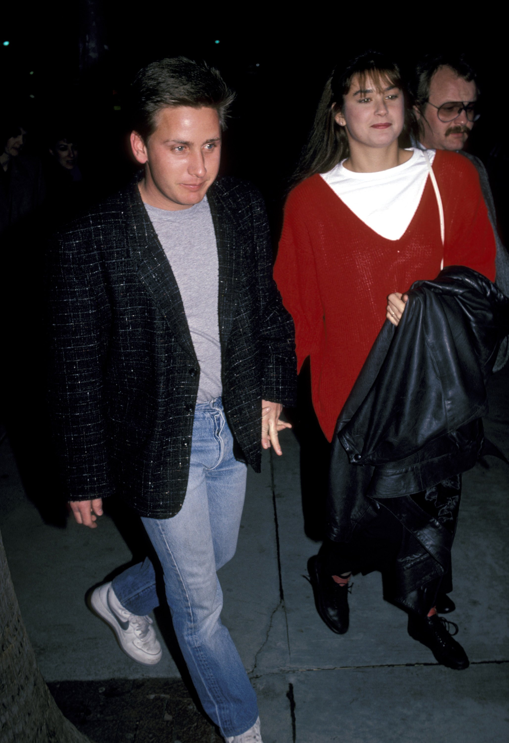 Emilio Estevez and Demi Moore
