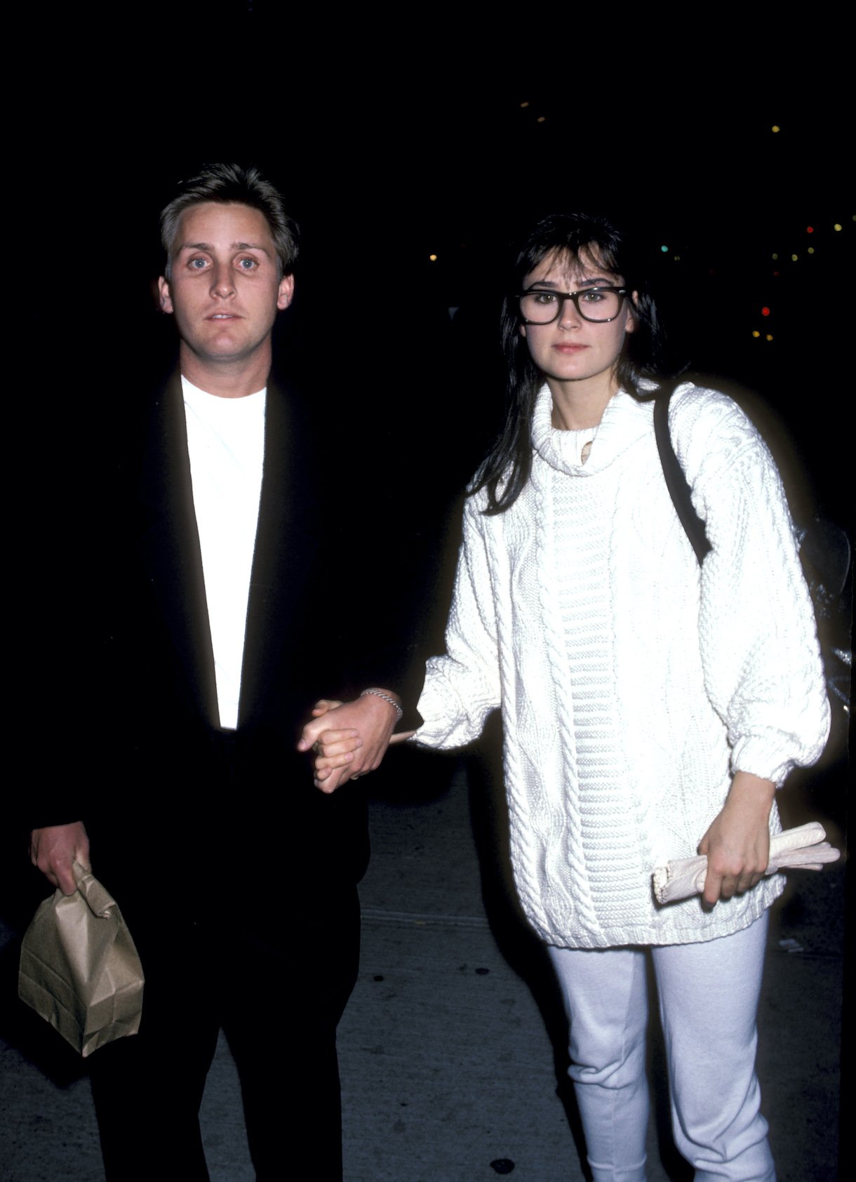 Emilio Estevez and Demi Moore