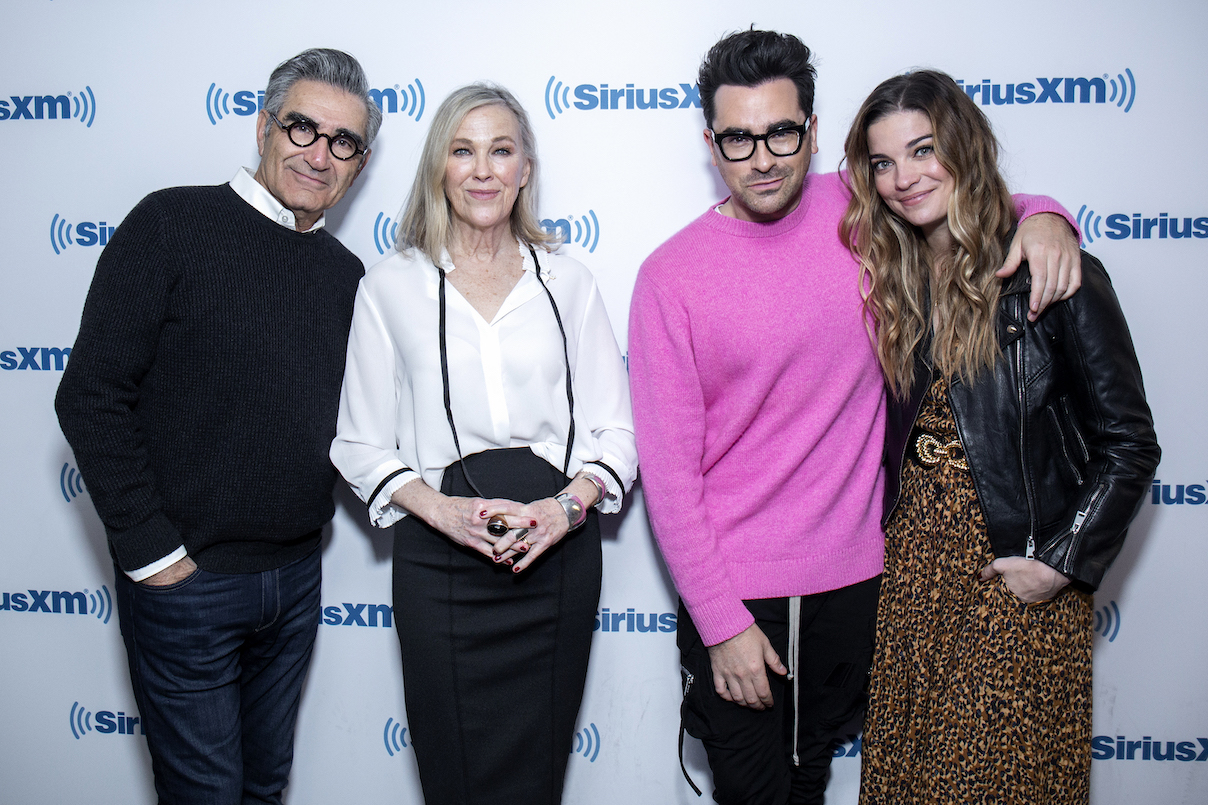 Eugene Levy, Catherine O'Hara, Dan Levy, and Annie Murphy visit SiriusXM Studios