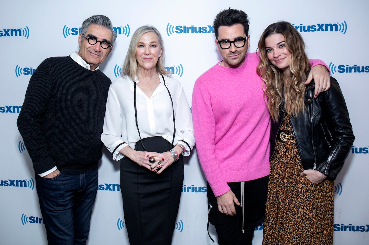 Eugene Levy, Catherine O'Hara, Dan Levy, and Annie Murphy visit SiriusXM Studios