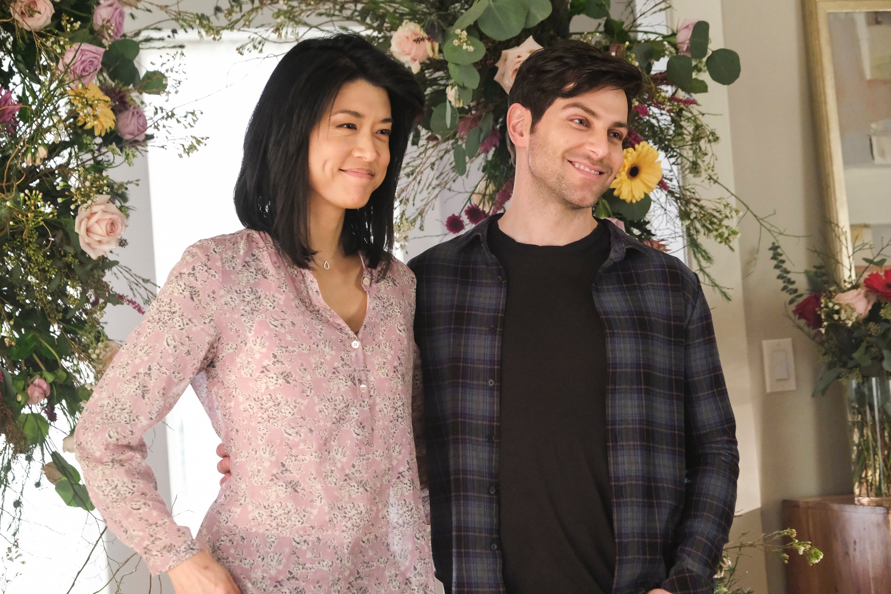 'A Million Little Things' Grace Park and David Giuntoli as Katherine and Eddie