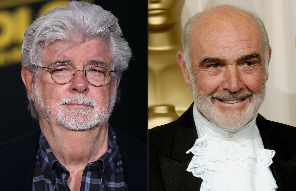 George Lucas (left) and Sean Connery (right) | Phillip Faraone/WireImage/Bob Riha Jr/WireImage