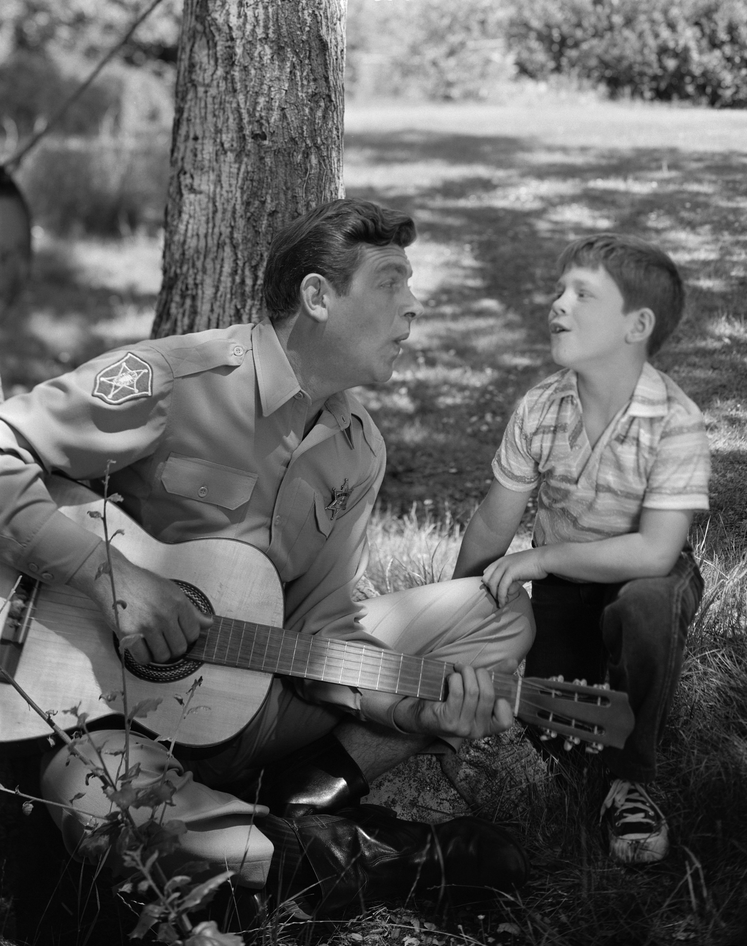 Andy Griffith, left, and Ron Howard in a scene from 'The Andy Griffith Show'