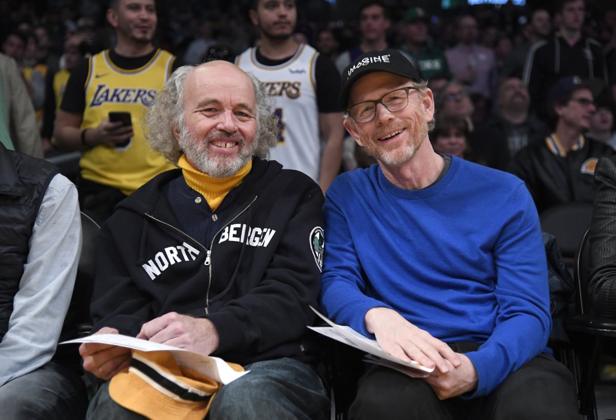 Actor Clint Howard, left, with his filmmaker brother Ron Howard