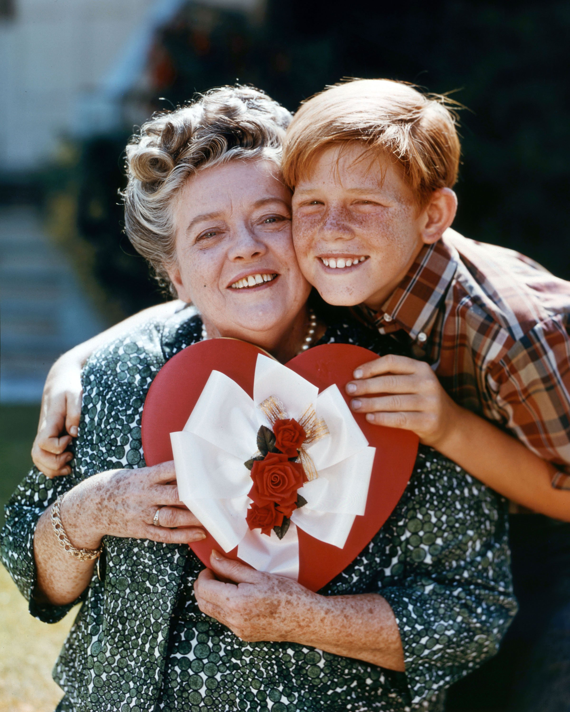 Frances Bavier, left, and Ron Howard of 'The Andy Griffith Show'