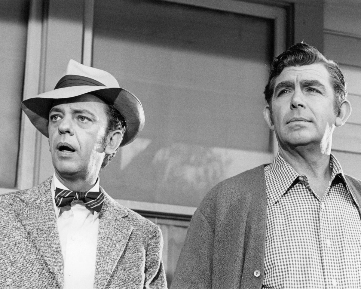 Don Knotts and Andy Griffith