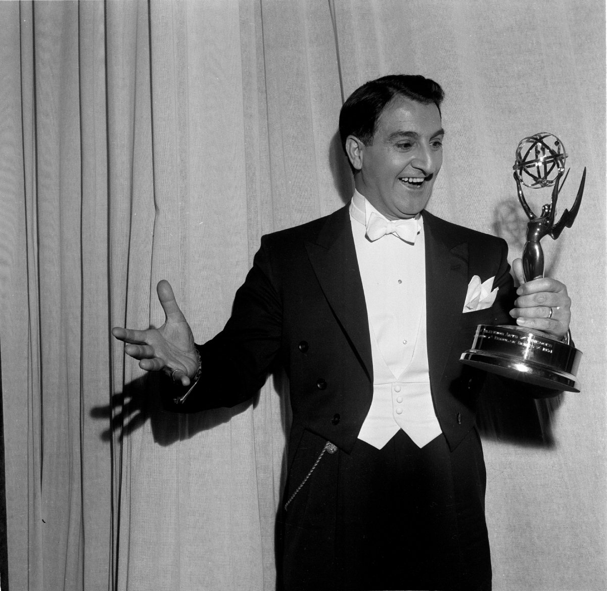 Danny Thomas wins Best Actor Emmy, 1955