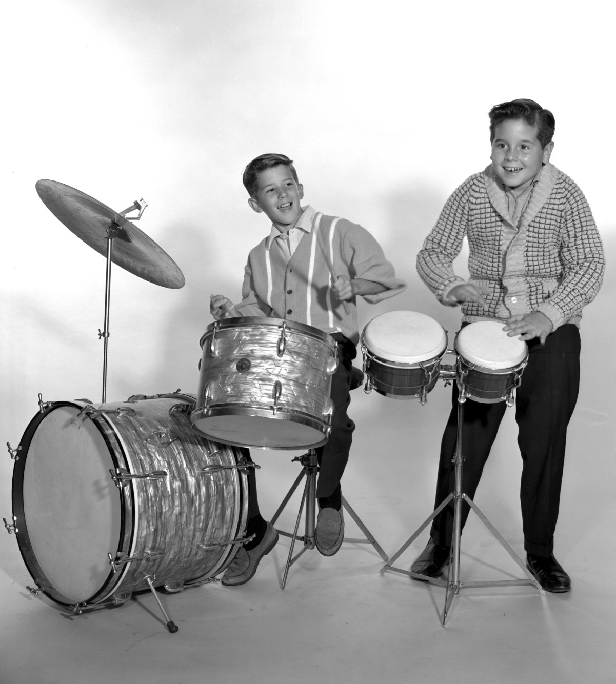 Keith Thibodeaux, left, with Desi Arnaz Jr in 1962