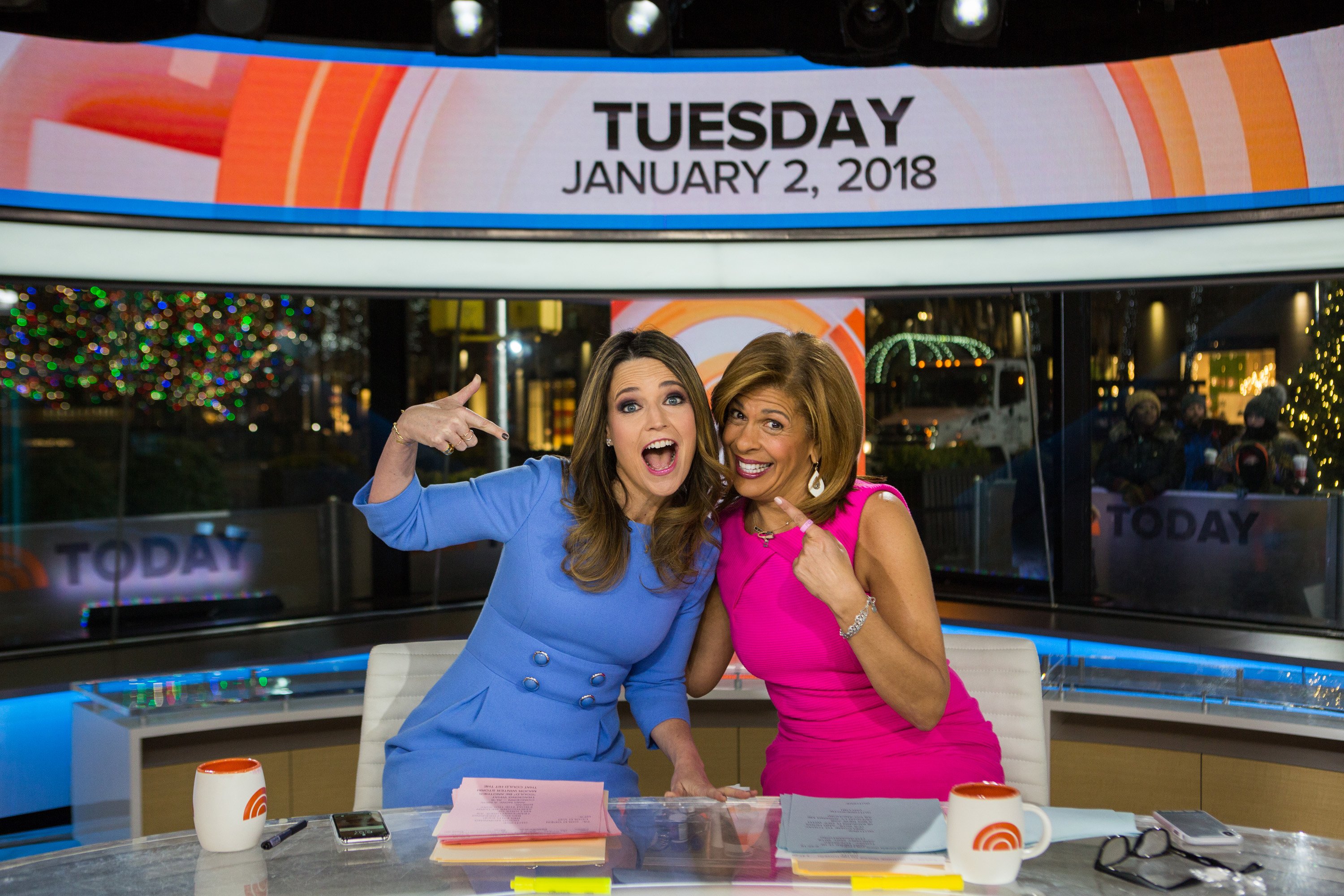 (L to R): Savannah Guthrie and Hoda Kotb on 'Today'