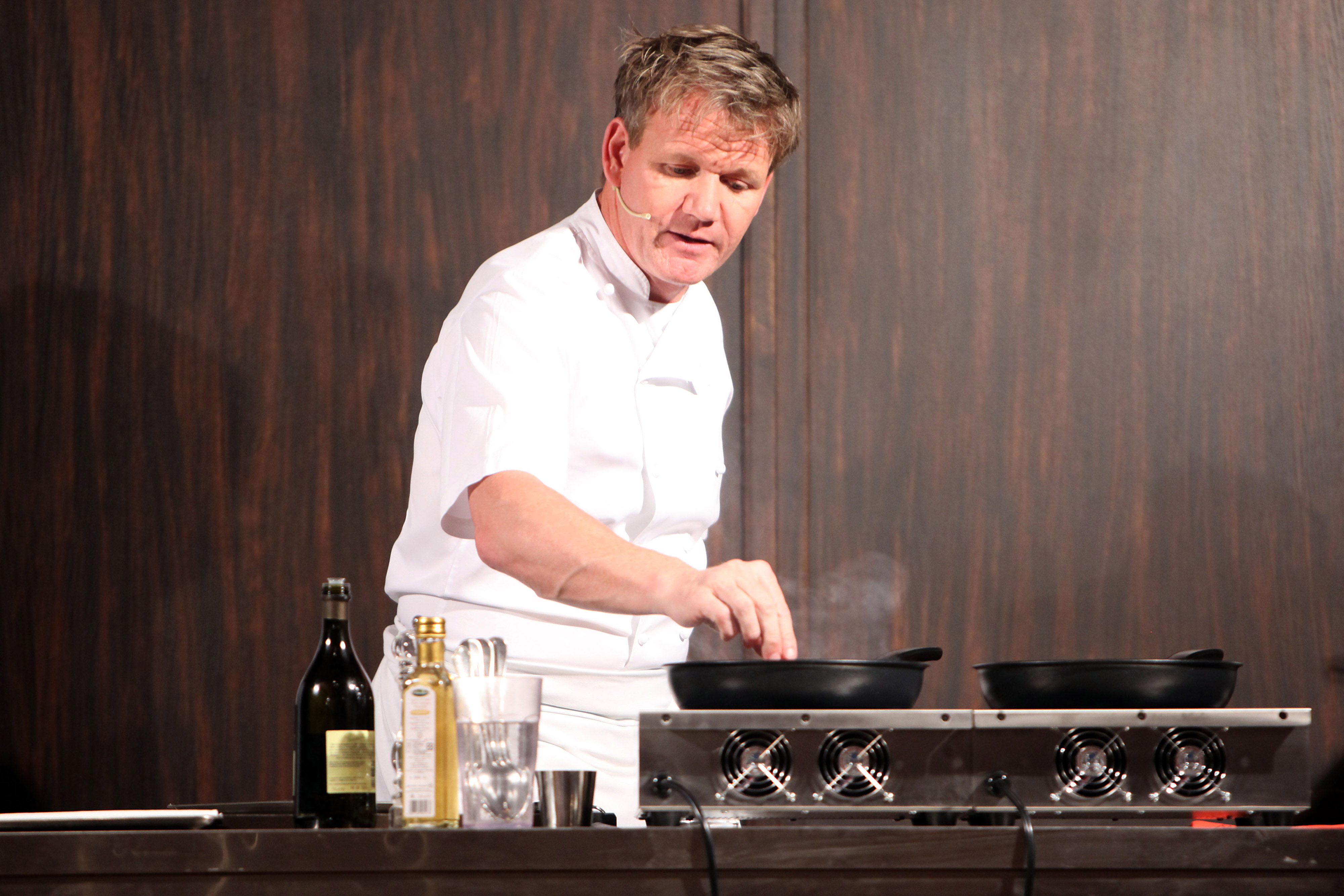 Gordon Ramsay holds a cooking class at the Castel Monastero Resort on July 5, 2012