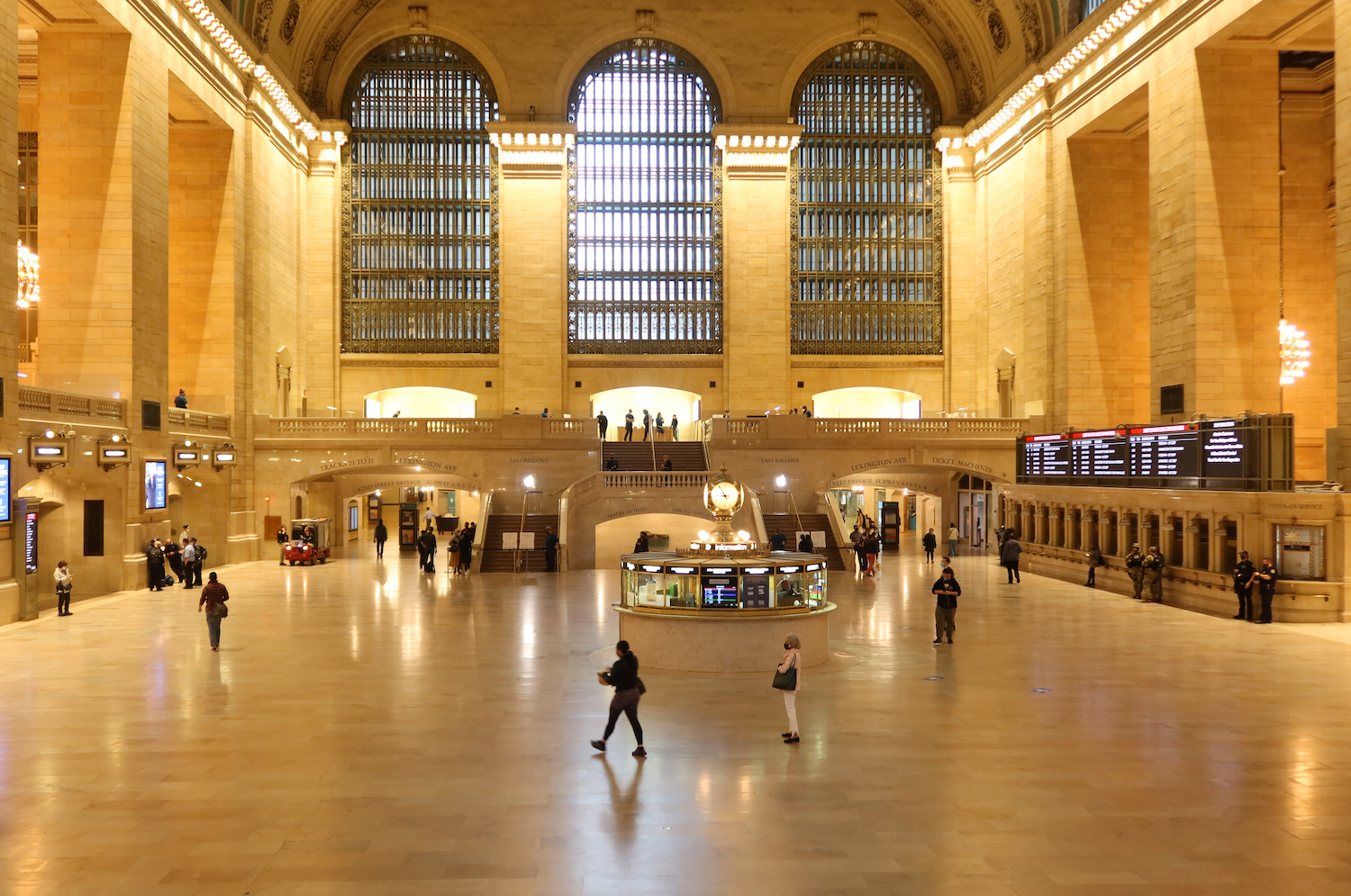 People walk through Grand Central Terminal 