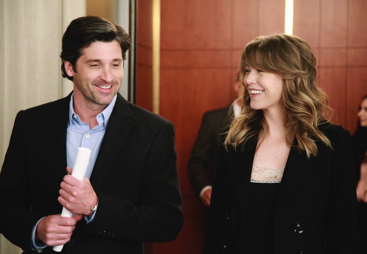 Patrick Dempsey as Derek Shepherd and Ellen Pompeo as Meredith Grey on 'Grey's Anatomy'