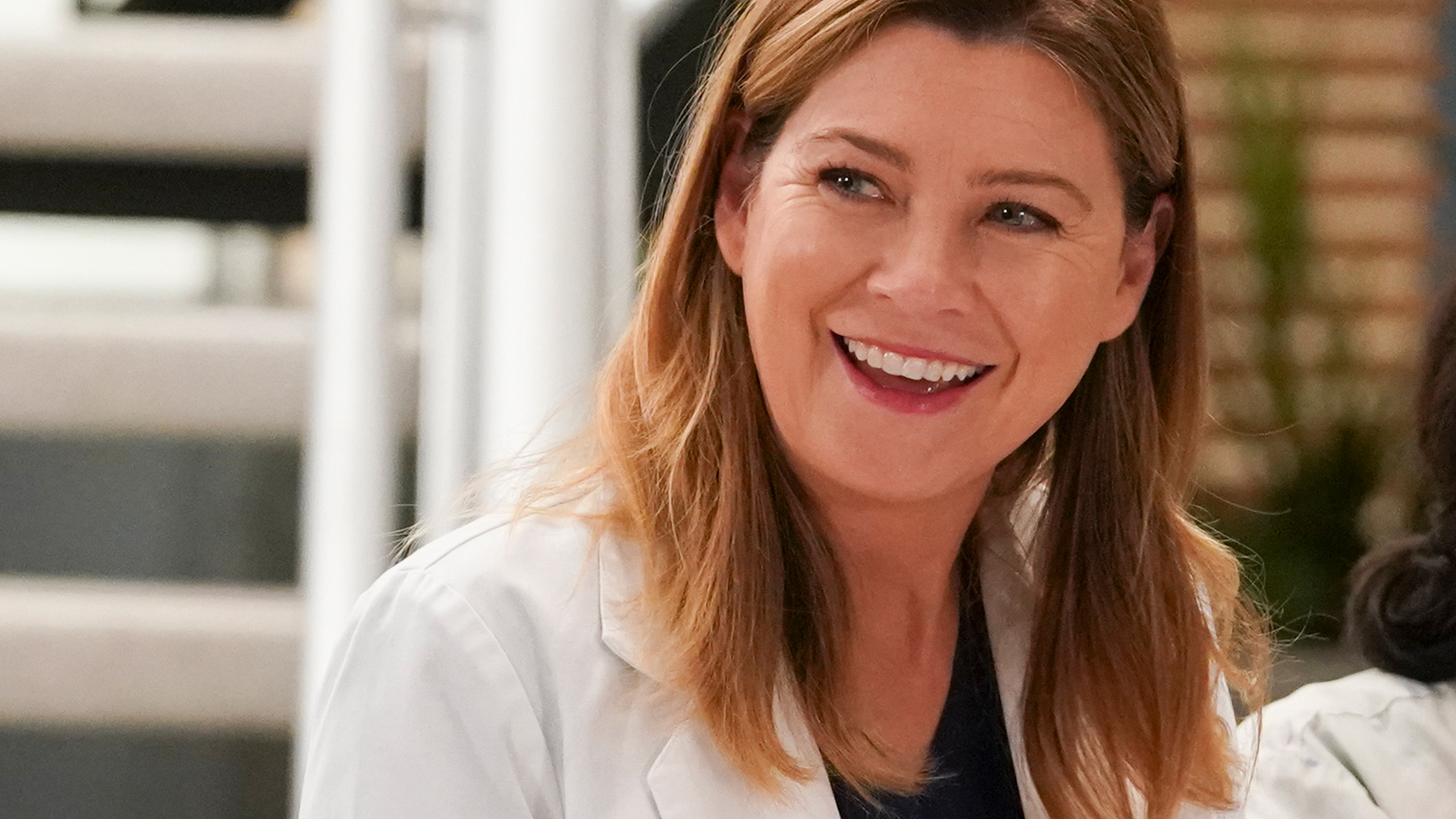 Ellen Pompeo as Meredith Grey on 'Grey's Anatomy' Season 16 smiling