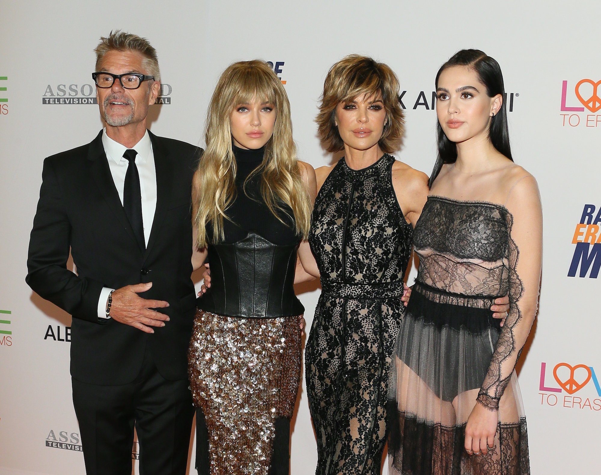 Lisa Rinna, Harry Hamlin, and their daughters