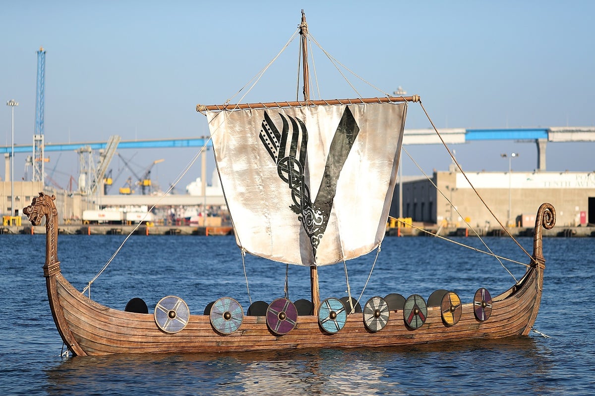 The Viking ship for History's 'Vikings' at San Diego Comic-Con 2017 