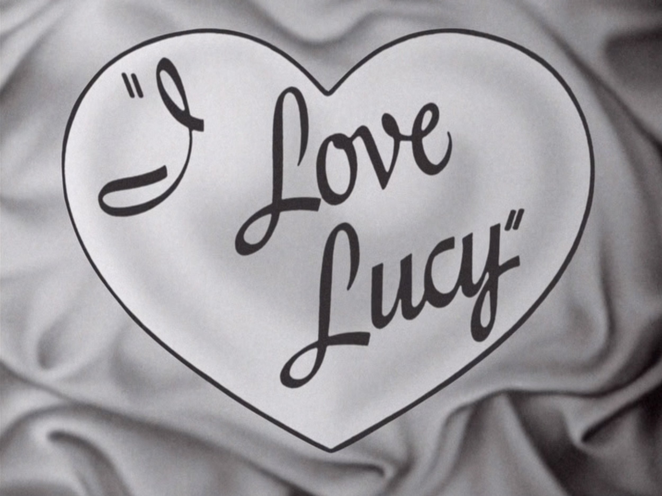 The opening credits of 'I Love Lucy'