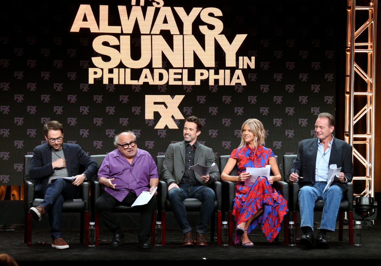 The cast of 'It's Always Sunny in Philadelphia' answers questions at a panel