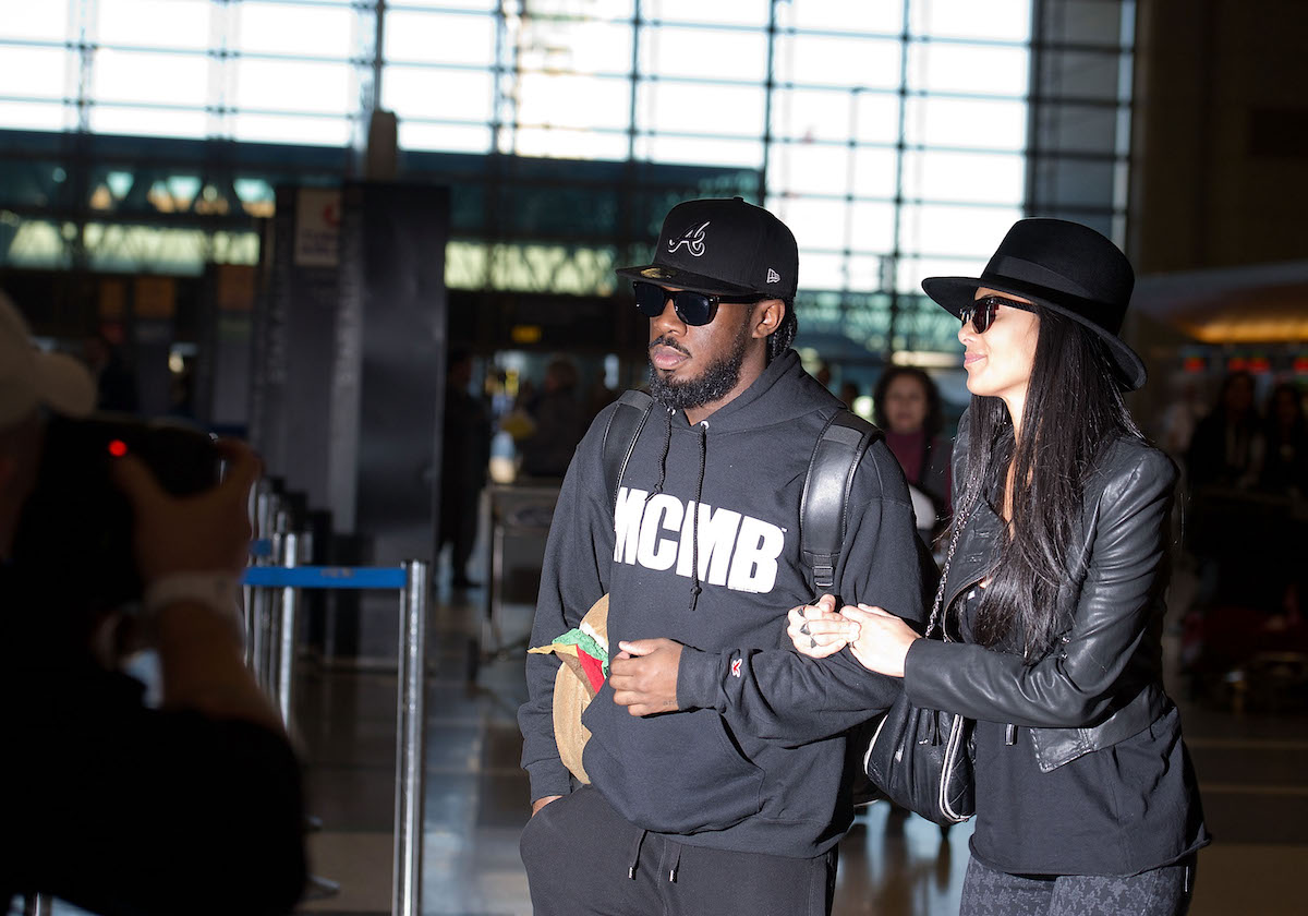 Jaquel Knight and Nicole Scherzinger are seen at Los Angeles International Airport | HM/Bauer-Griffin/GC Images