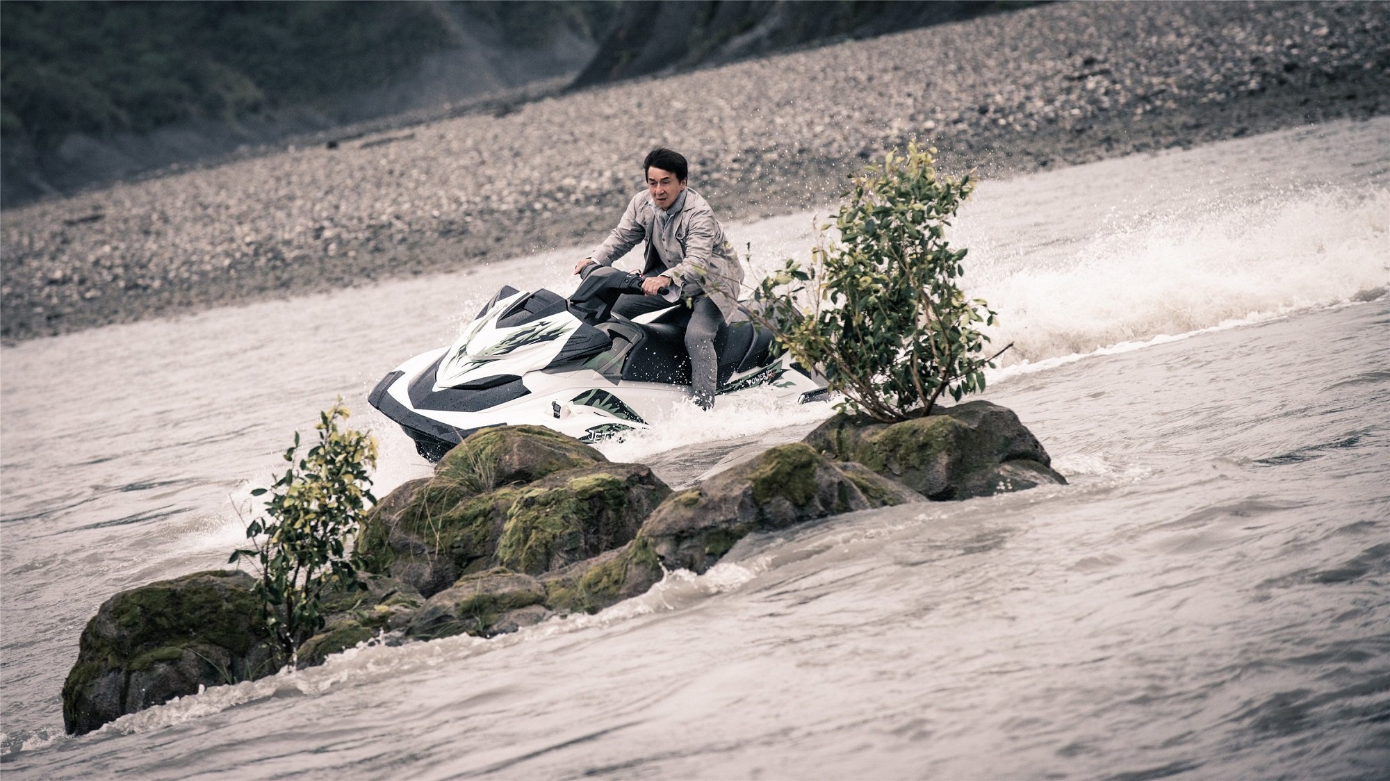 Jackie Chan on a Jet Ski