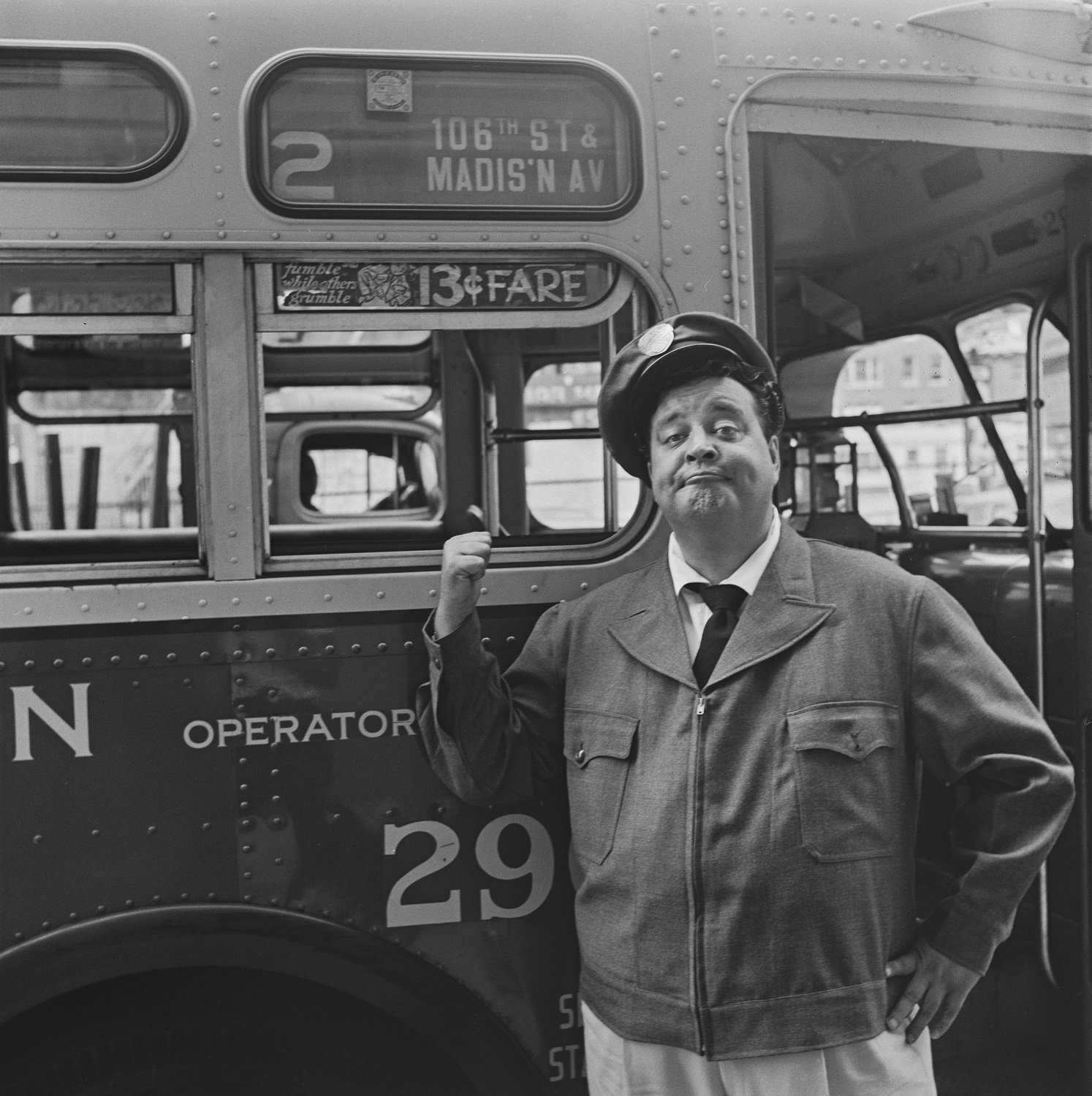 Jackie Gleason appears in promotional photos for 'The Honeymooners'