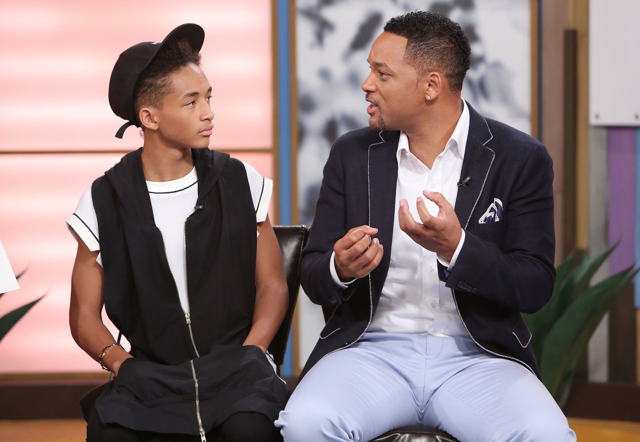 Jaden Smith and Will Smith visit Univision's Despierta America to promote their film 'After Earth'