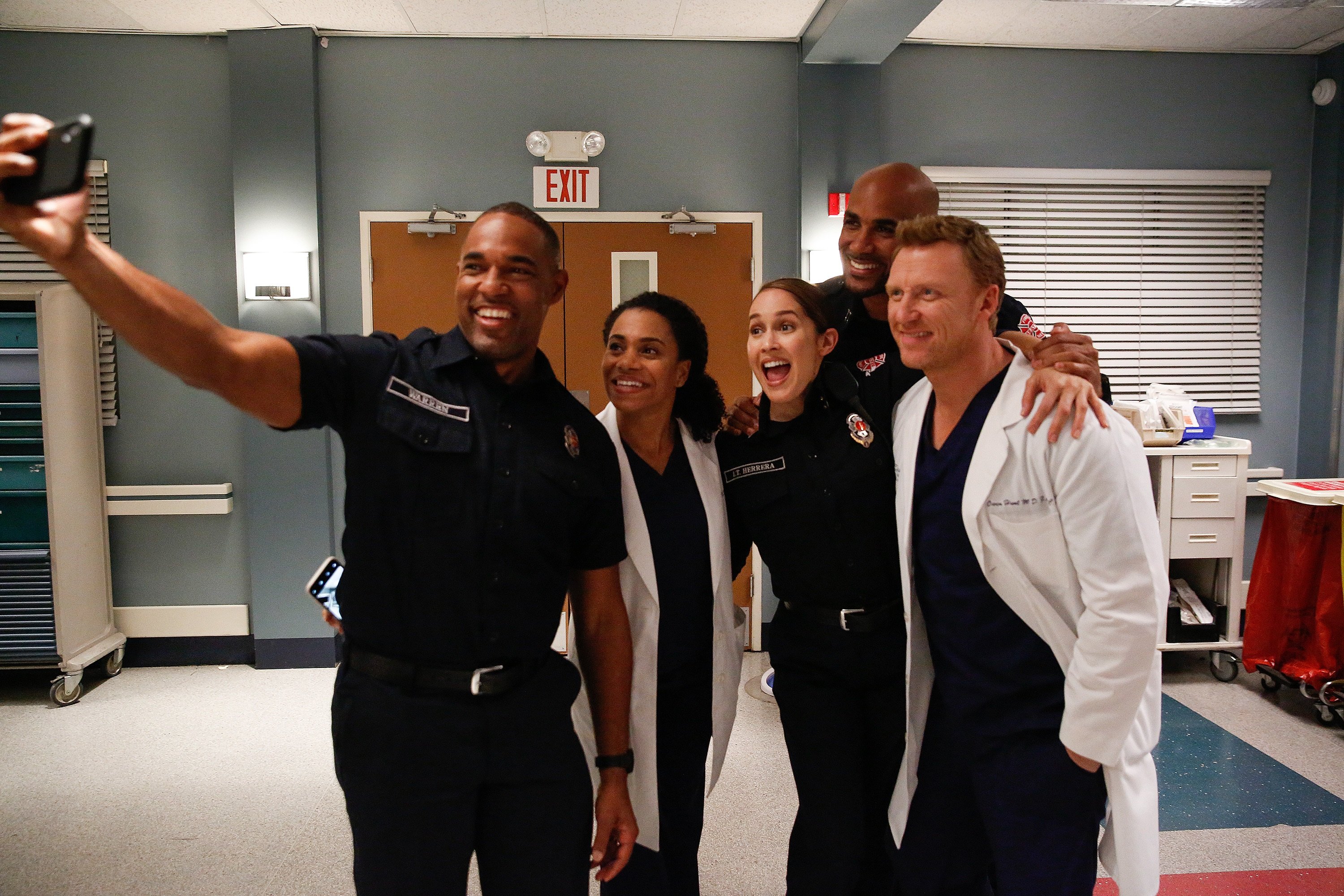 'Grey's Anatomy' JASON GEORGE, KELLY MCCREARY, JAINA LEE ORTIZ, BORIS KODJOE, KEVIN MCKIDD