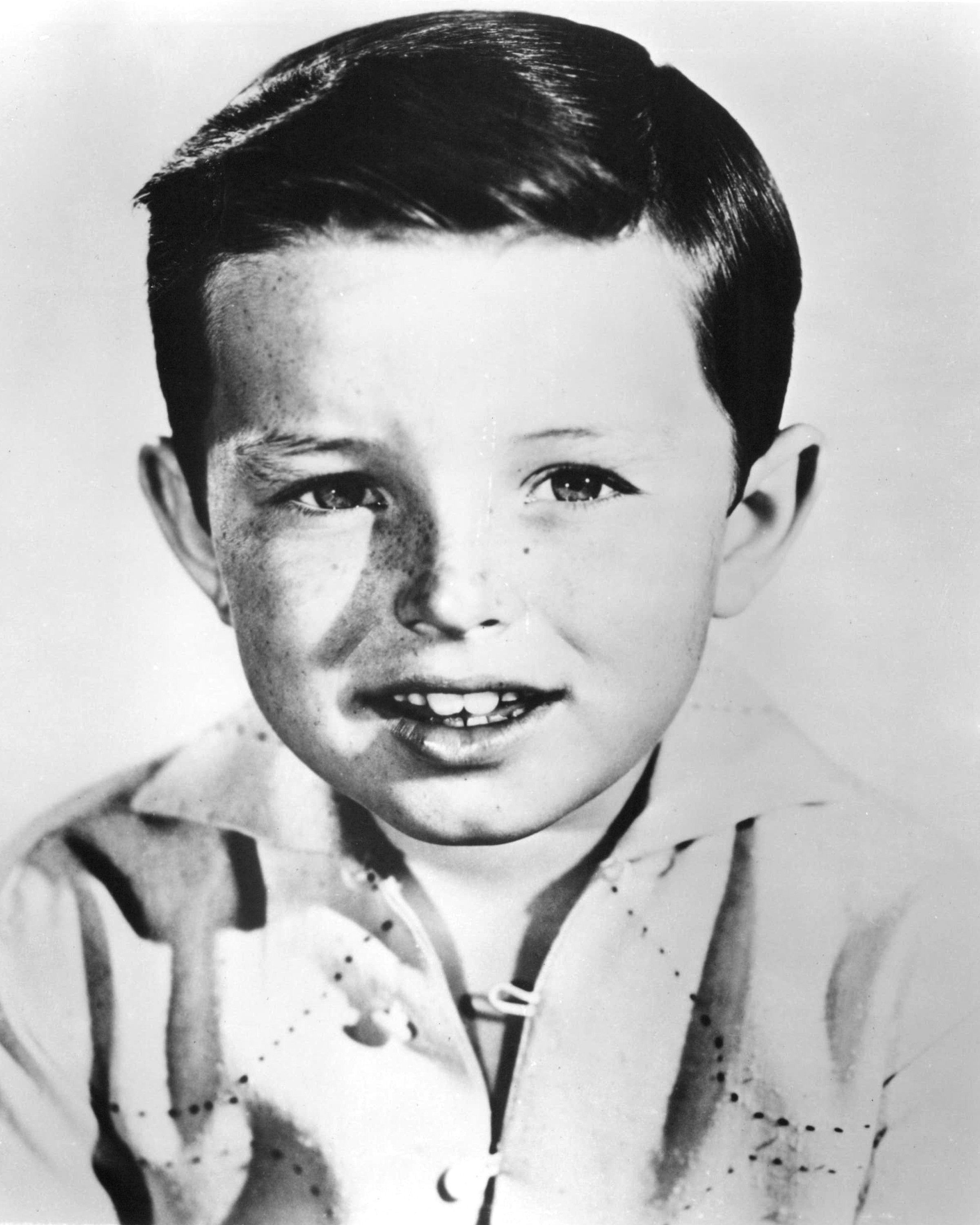 A headshot of Jerry Mathers circa 1957