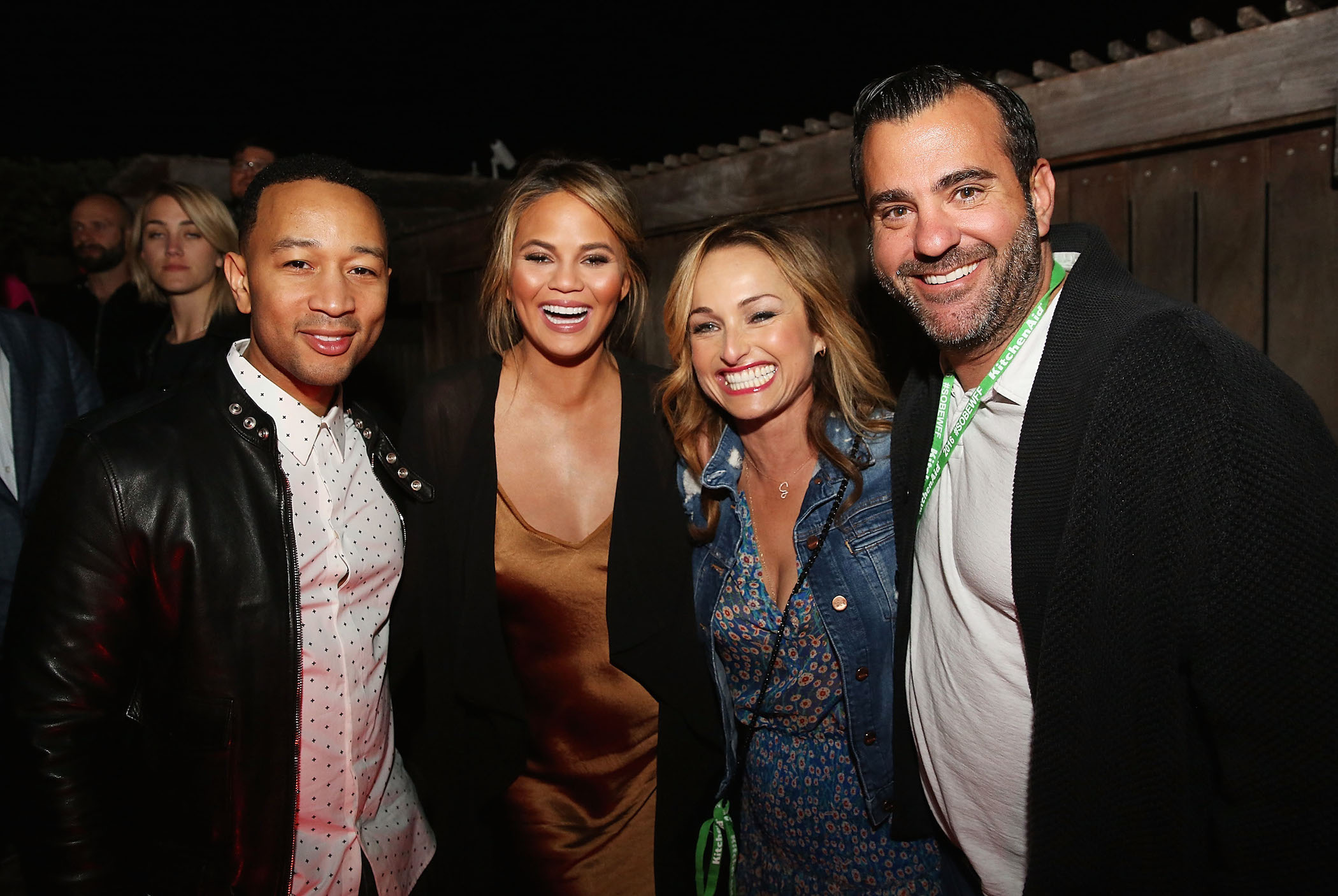 John Legend , Chrissy Teigen, Giada De Laurentiis, and Shane Farley