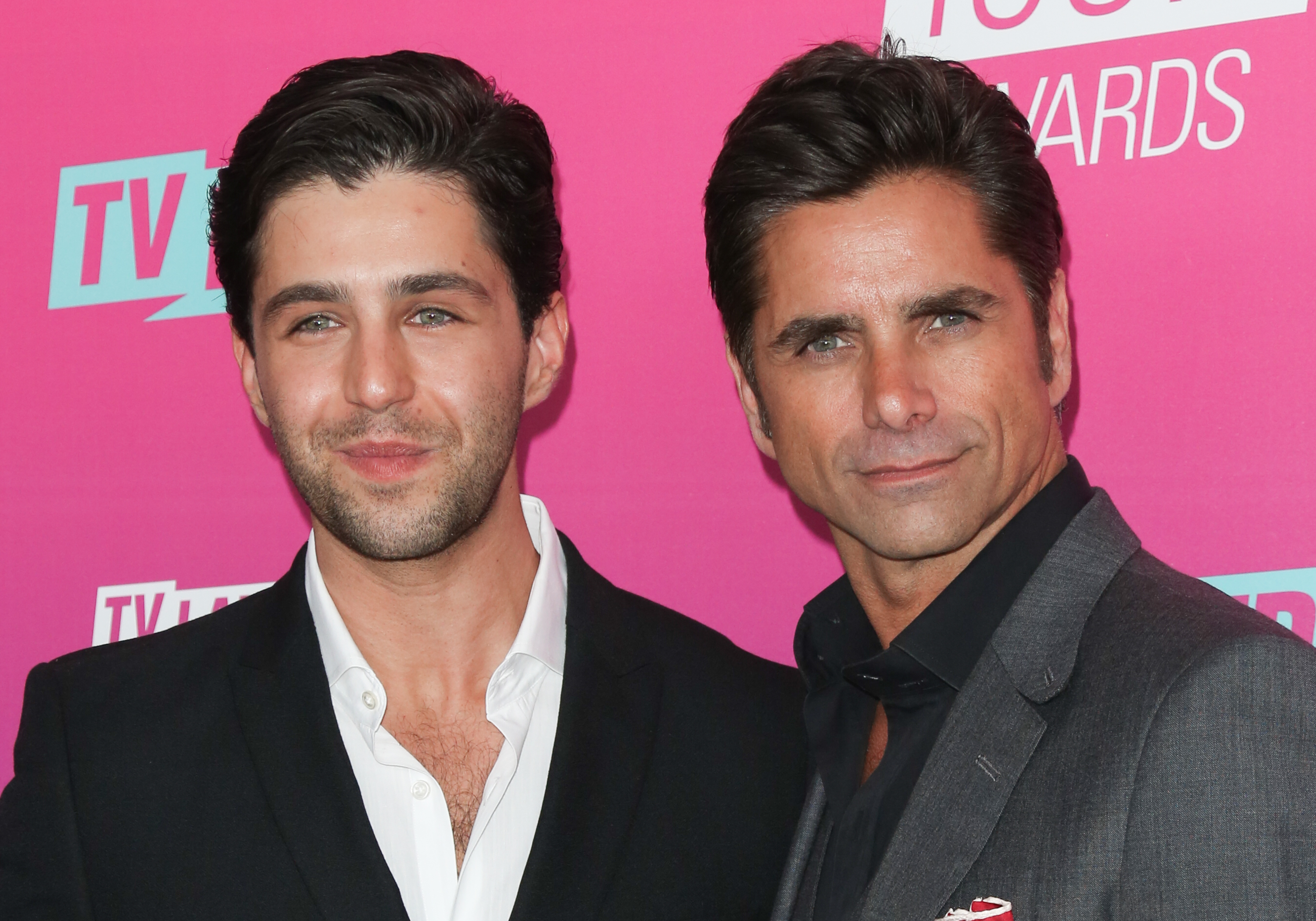 Actors Josh Peck and John Stamos attend the TV Land Icon Awards