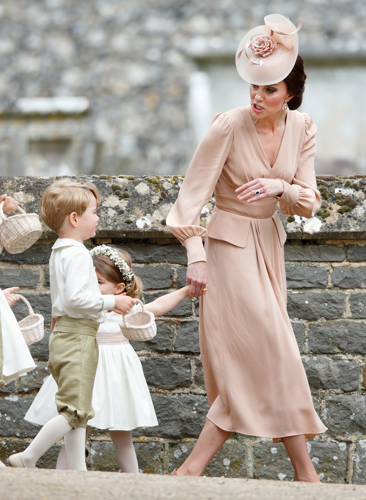 Kate Middleton and Prince George at Pippa Middleton's wedding