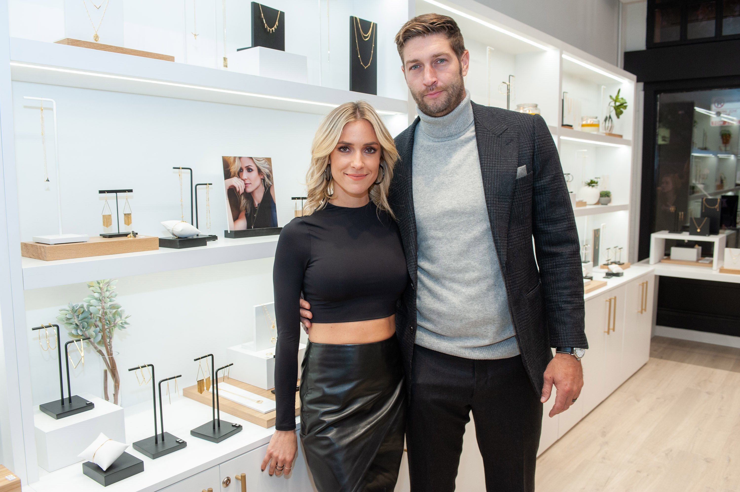 Kristin Cavallari and Jay Cutler attend the Uncommon James VIP Grand Opening