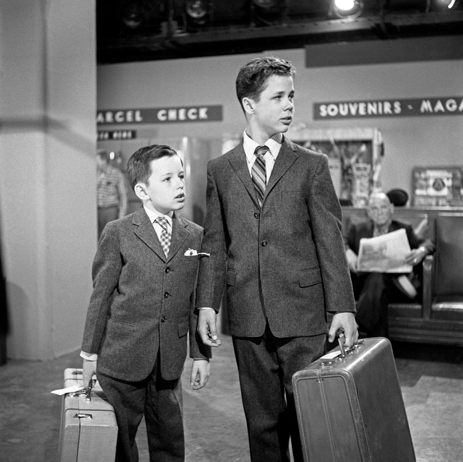 Beaver Cleaver and Wally Cleaver on 'Leave It to Beaver'