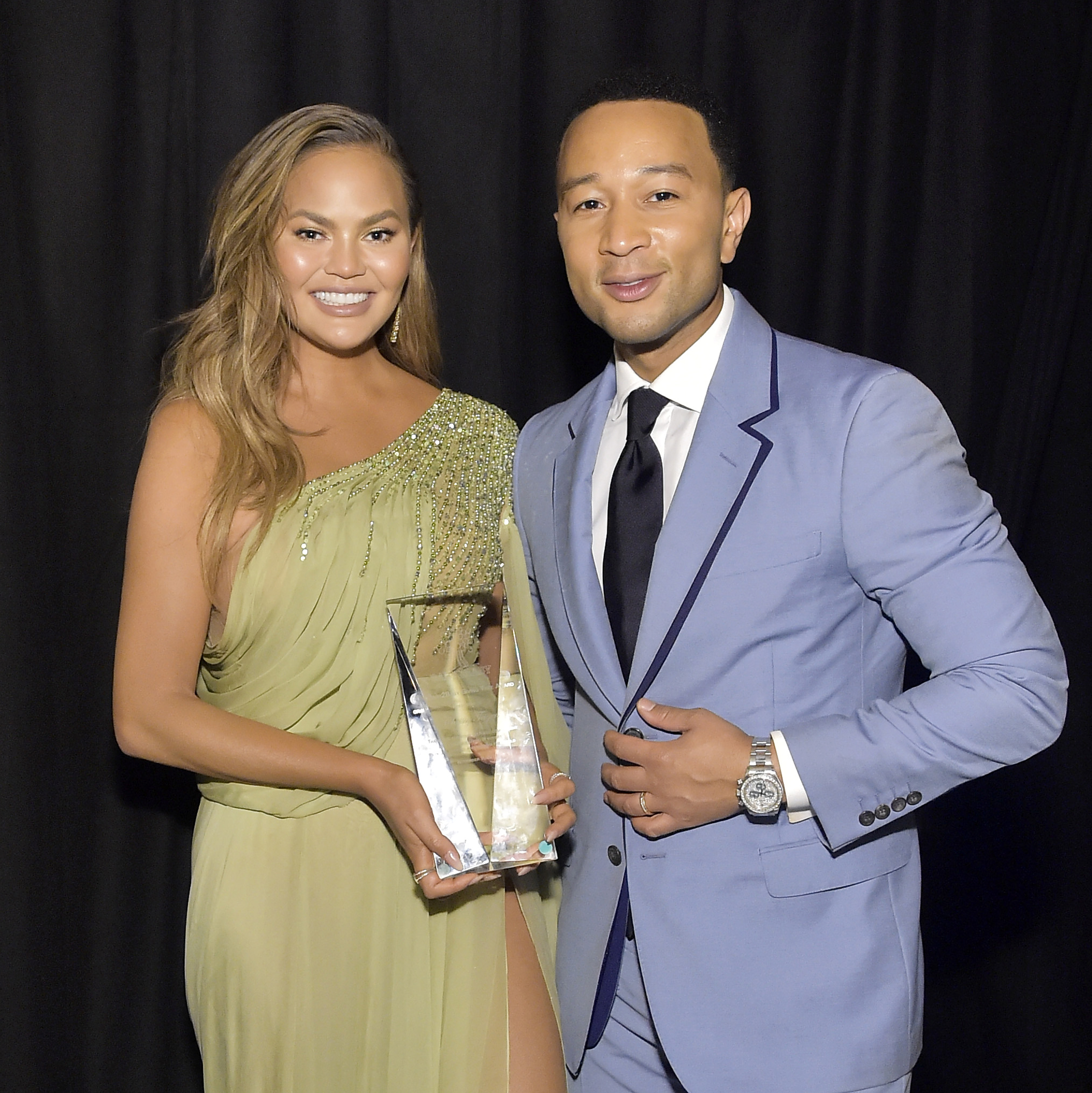 Chrissy Teigen and John Legend attend the 2019 Baby2Baby Gala presented by Paul Mitchel