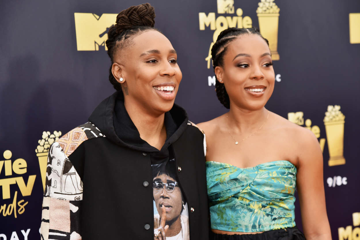 Honoree Lena Waithe (L) and Alana Mayo attend the 2018 MTV Movie And TV Awards