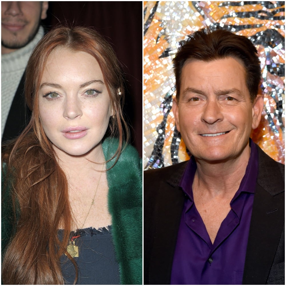 Lindsay Lohan and Charlie Sheen