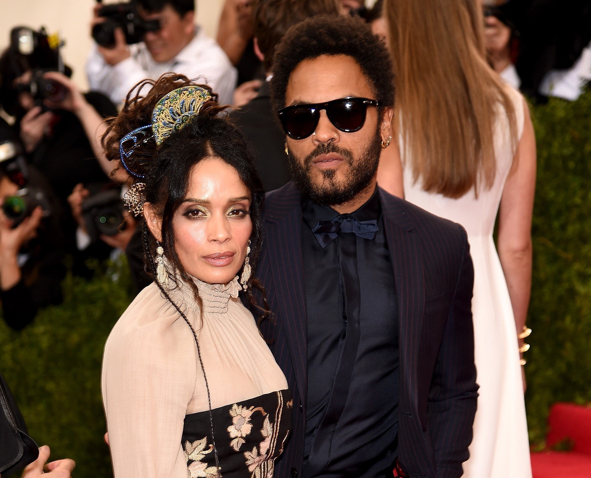 Lisa Bonet and Lenny Kravitz