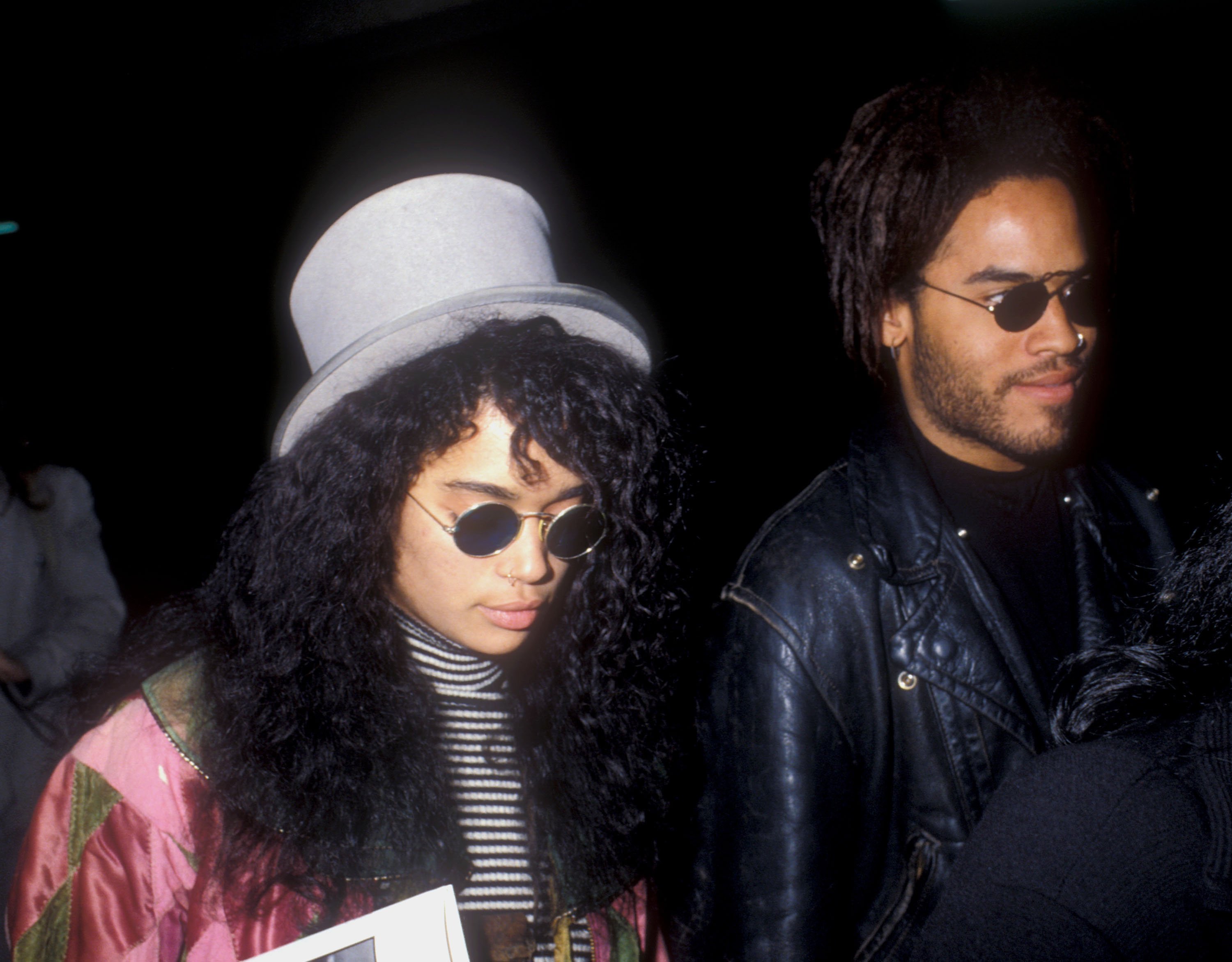 Lisa Bonet and Lenny Kravitz