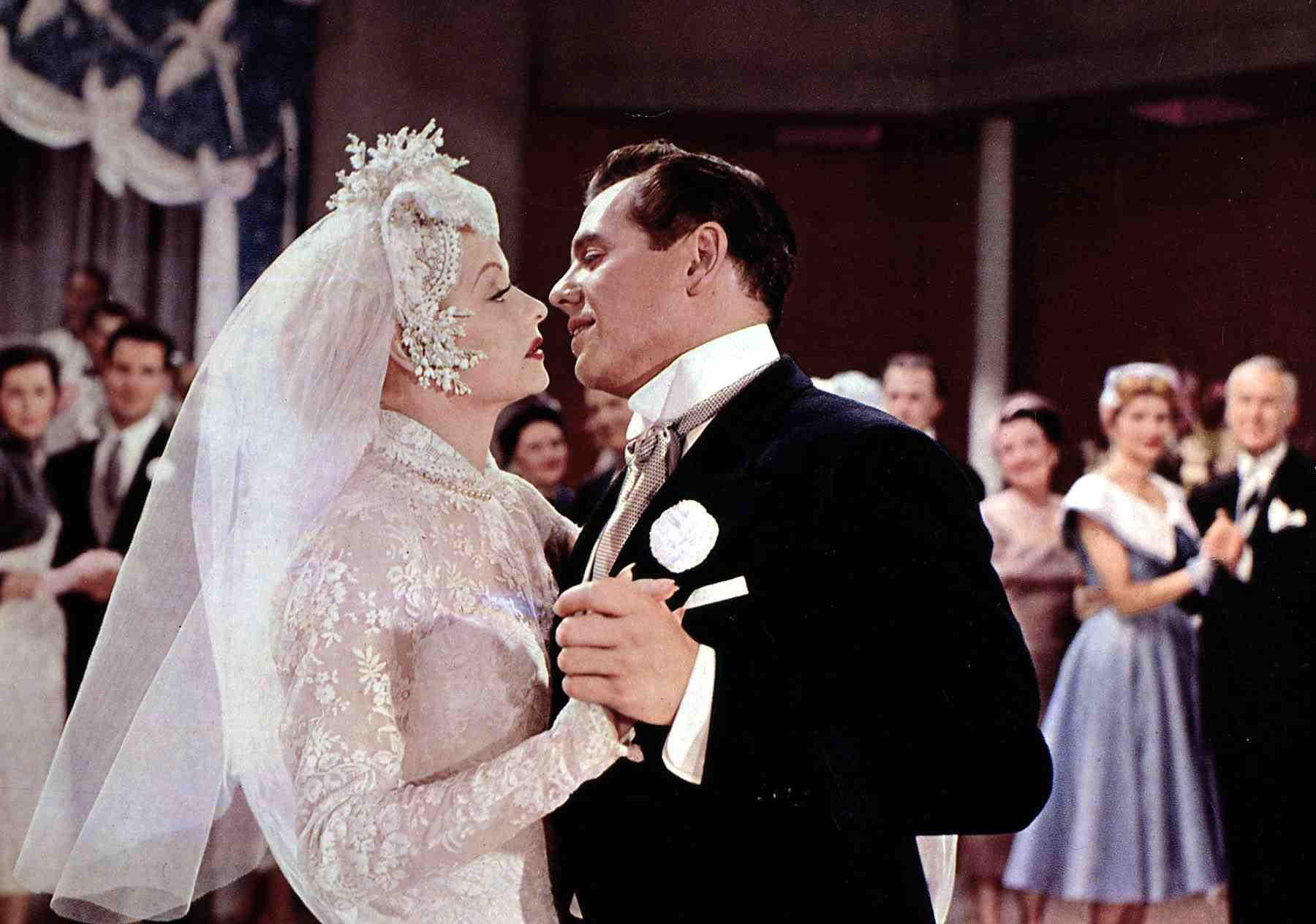 Lucille Ball and Desi Arnaz in the film 'Forever Darling' |  FilmPublicityArchive/United Archives via Getty Images