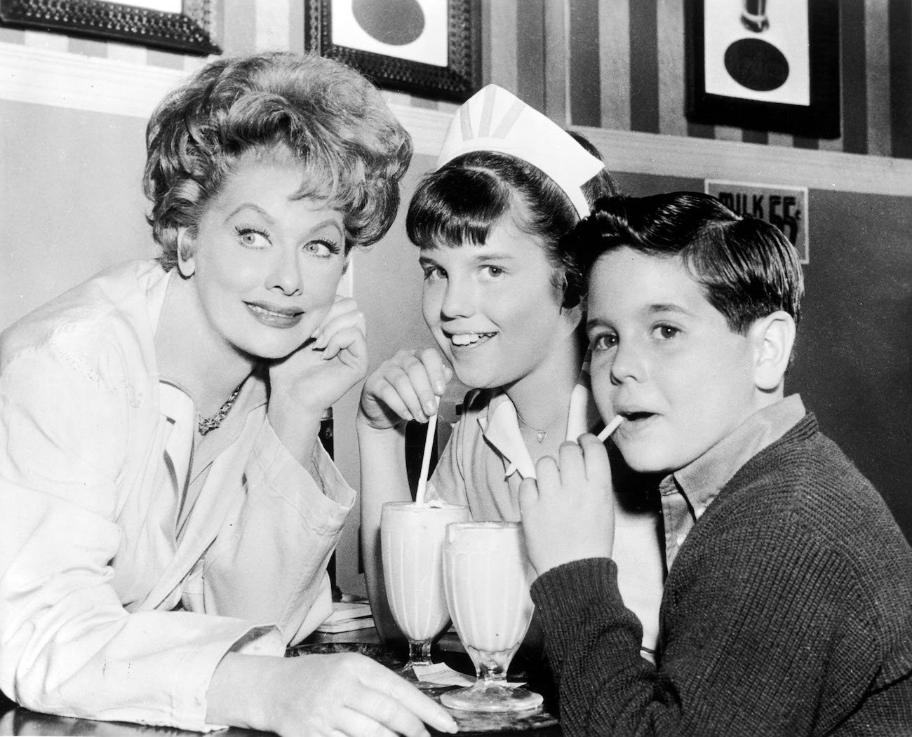 Lucille Ball, Lucie Arnaz and Desi Arnaz, Jr. 