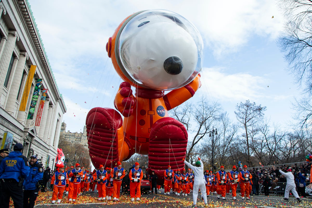 Astronaut Snoopy balloon at the 93rd Macy's Thanksgiving Day Parade in New York City on Thursday, November 28, 2019