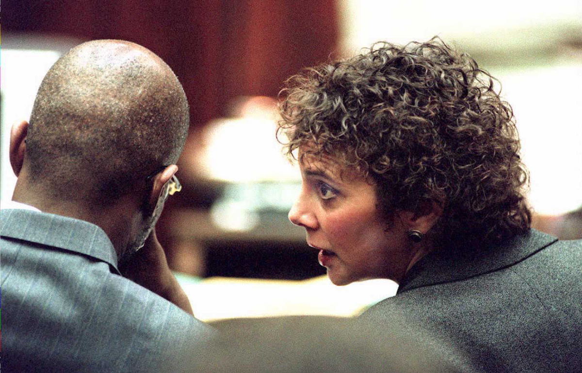 Christopher Darden and Marcia Clark