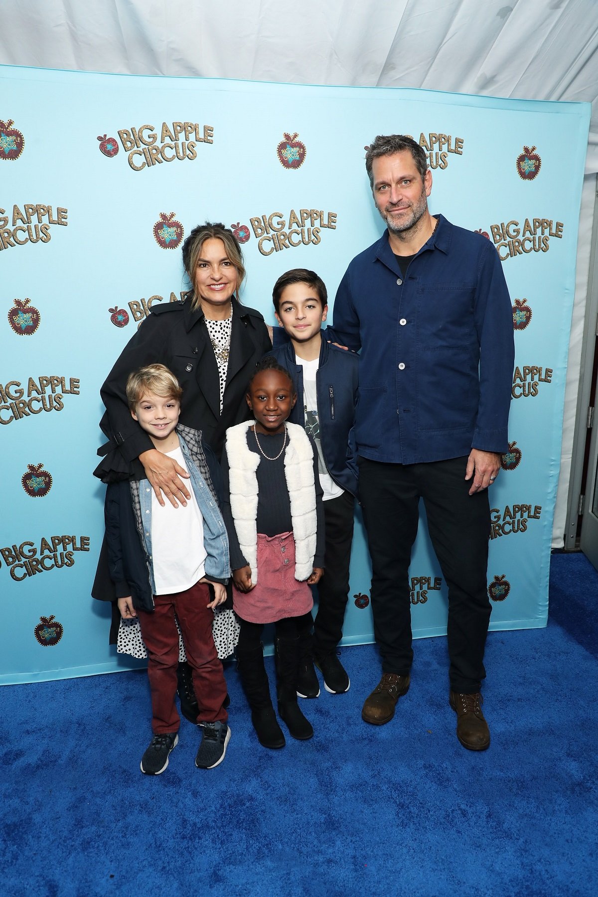 Mariska Hargitay, Peter Hermann and family