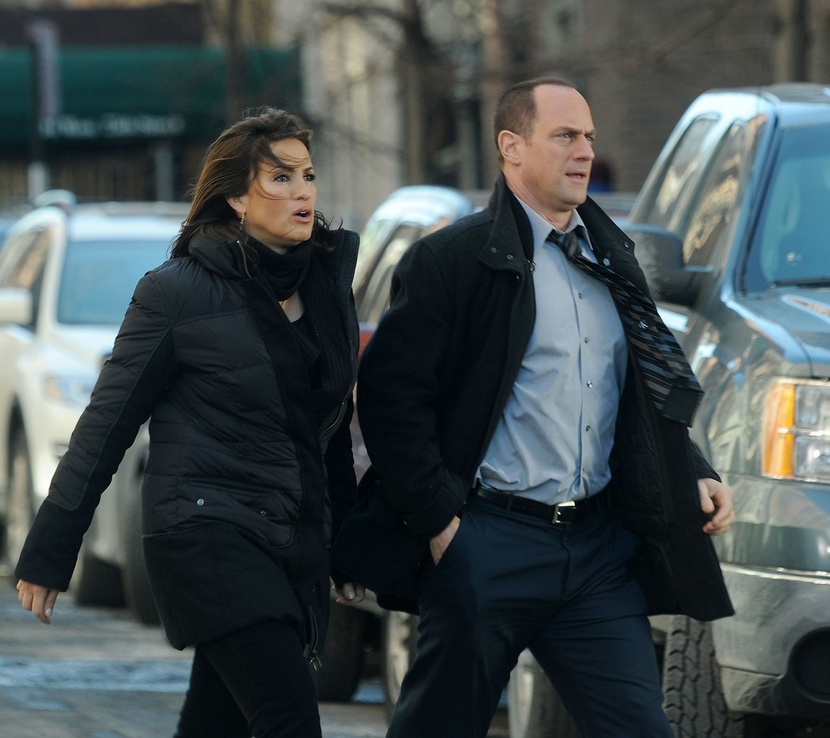 Mariska Hargitay and Christopher Meloni