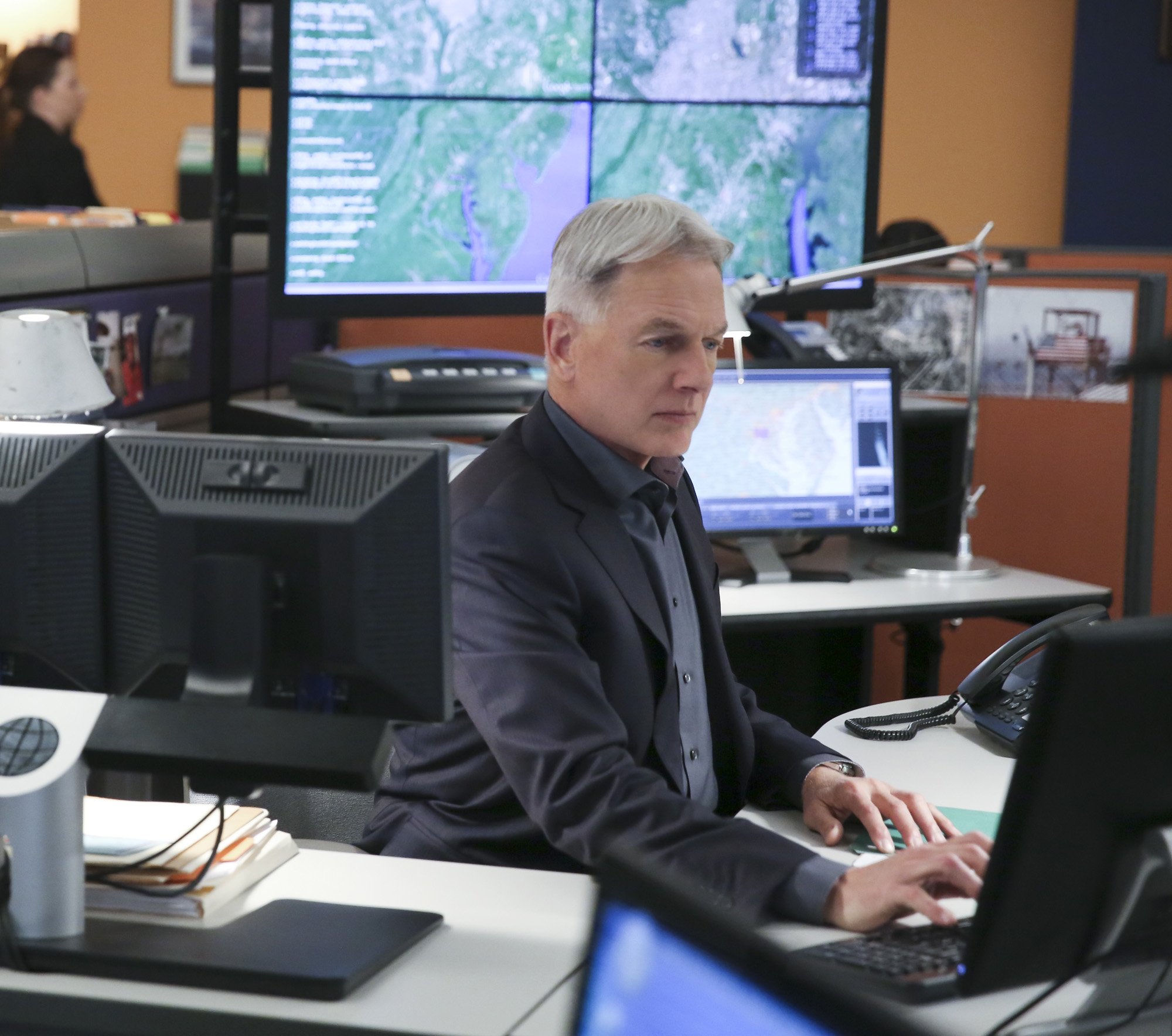 Mark Harmon on the set of NCIS | Cliff Lipson/CBS via Getty Images