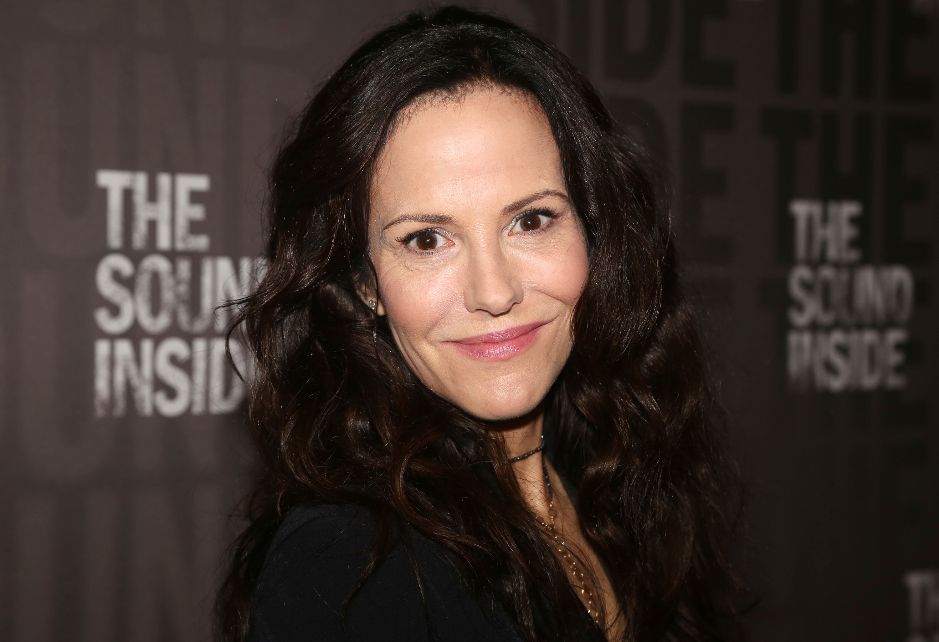 Mary-Louise Parker poses at the opening night of the new play "The Sound Inside" on Broadway at Studio 54 Theatre on October 17, 2019 in New York City. (