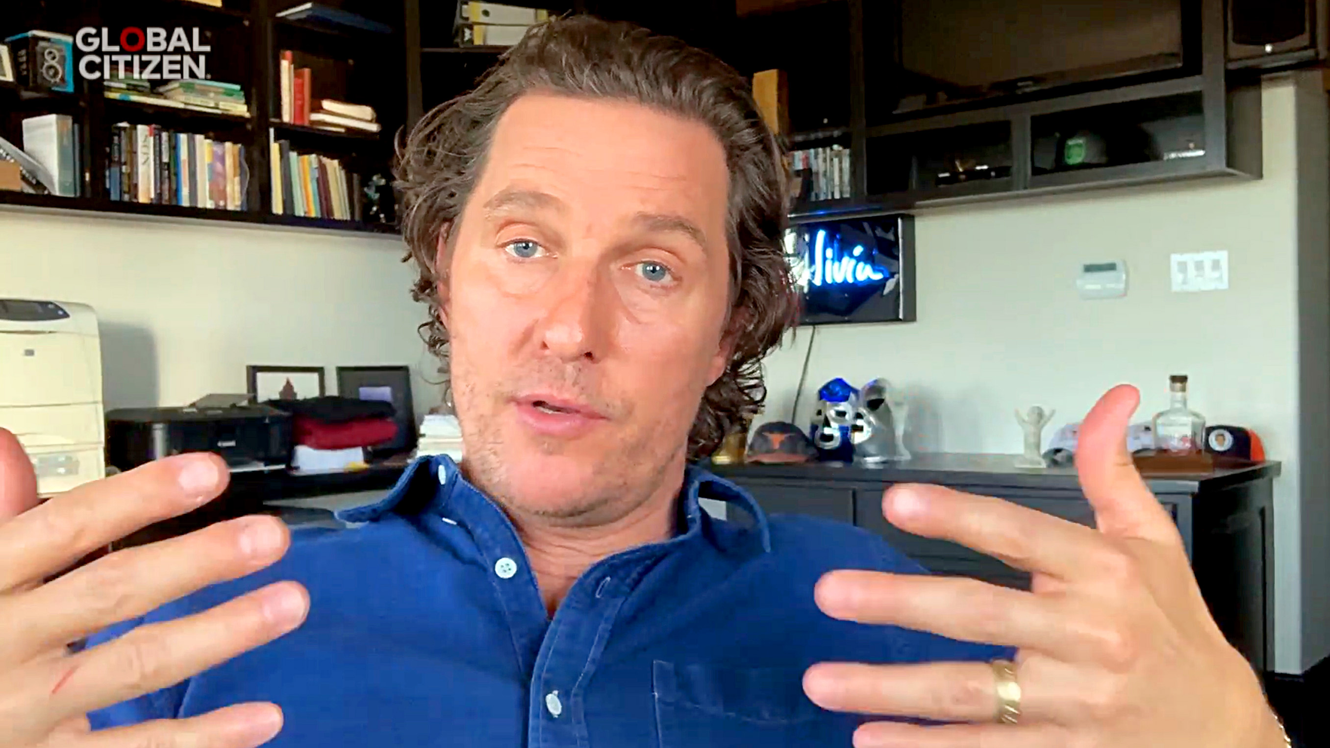 Matthew McConaughey in April 2020 | Getty Images/Getty Images for Global Citizen